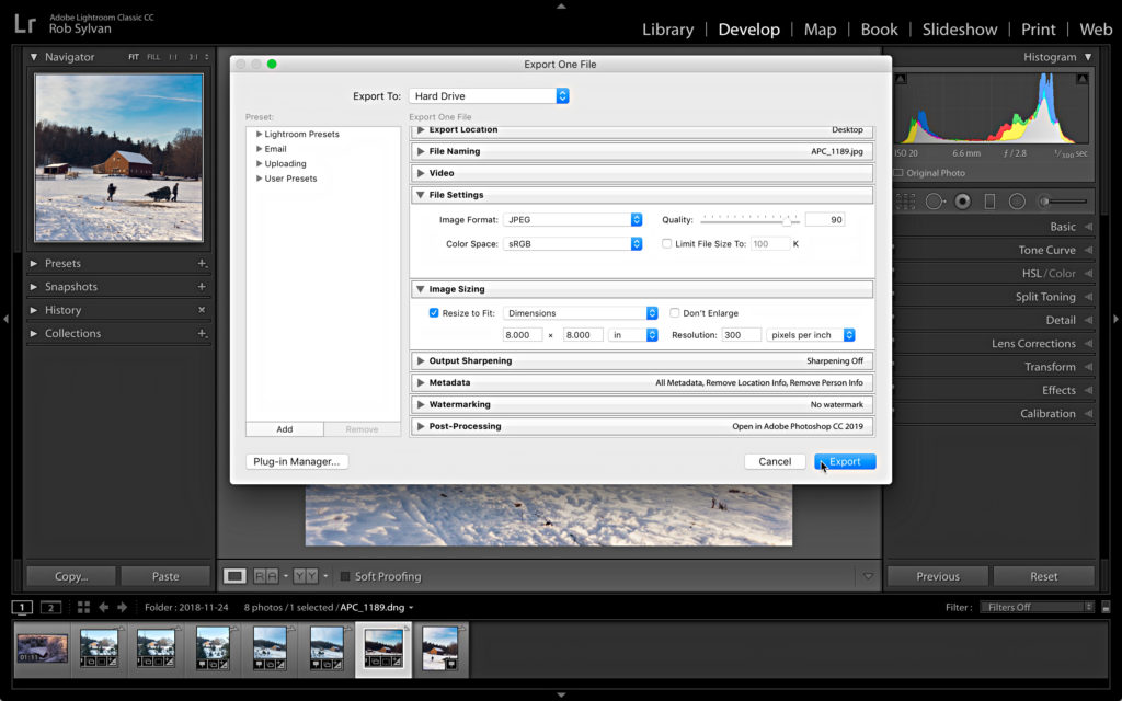 Sizing Photos for Uploading Prints - Lightroom Killer Tips