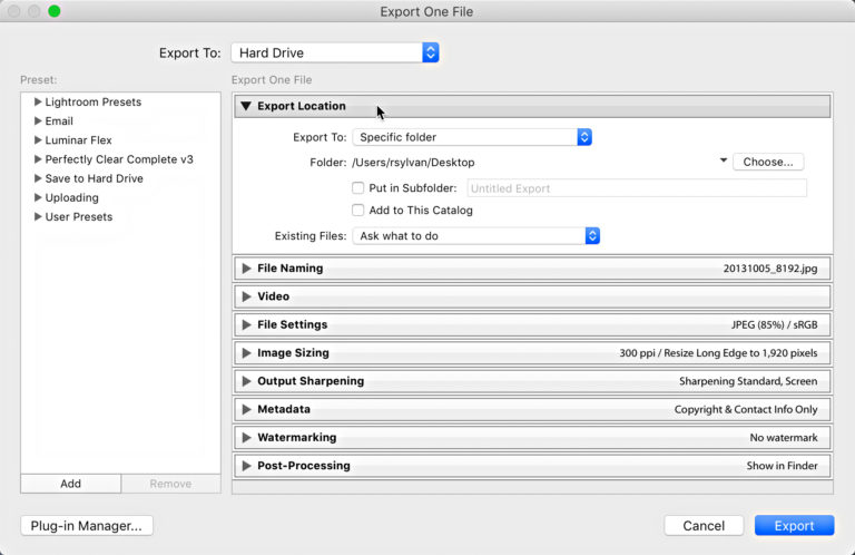 Save Time with Export Presets - Lightroom Killer Tips