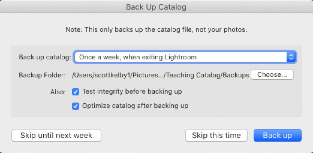 It’s “Delete Your Outdated Lightroom Catalog Backups” Monday!