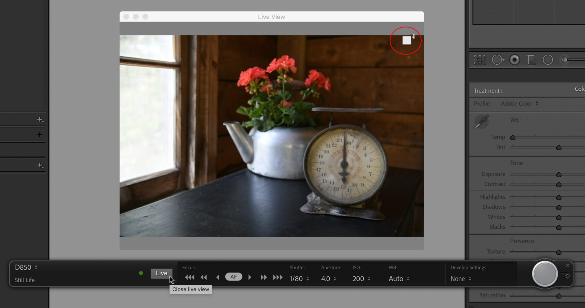 A Look at the Latest Updates to Shooting Tethered Part 1 Lightroom