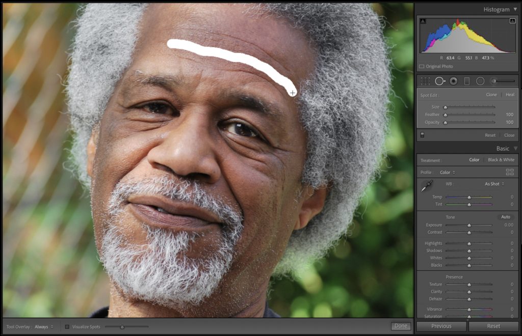 Reducing Wrinkles in Lightroom retouching tip Lightroom Killer