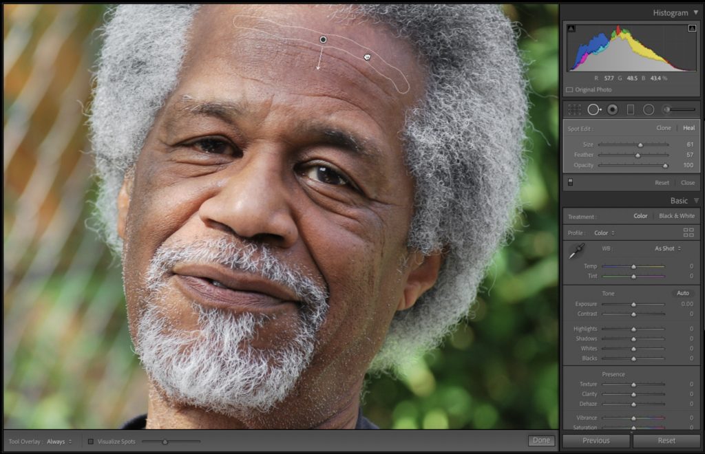 Reducing Wrinkles in Lightroom retouching tip Lightroom Killer