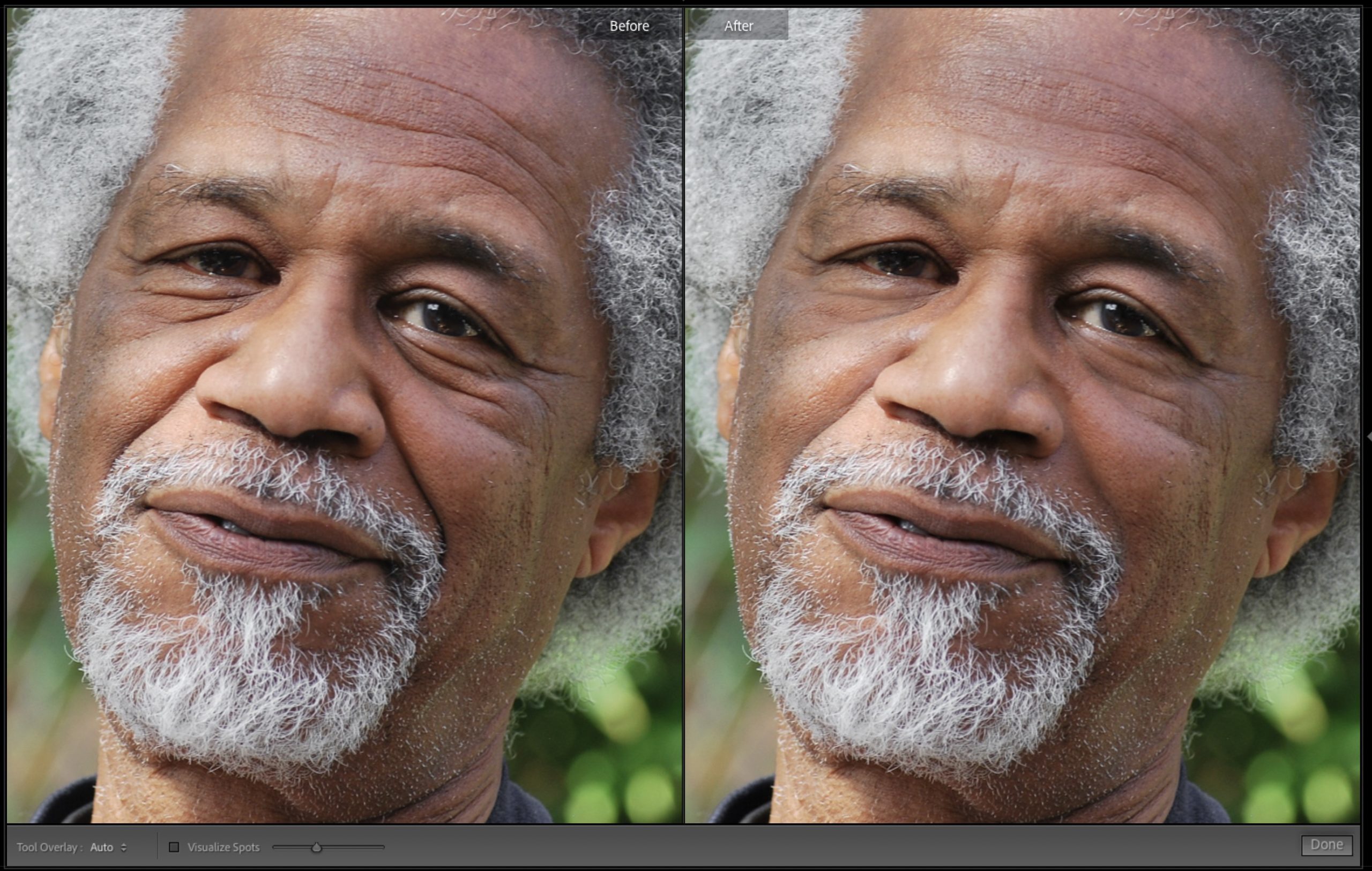 Reducing Wrinkles in Lightroom retouching tip Lightroom Killer