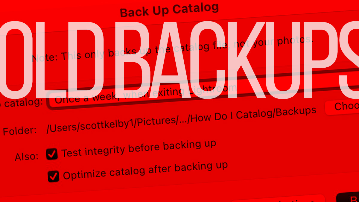 It's 'Delete Your Old Lightroom Backup Catalogs" Friday! Lightroom