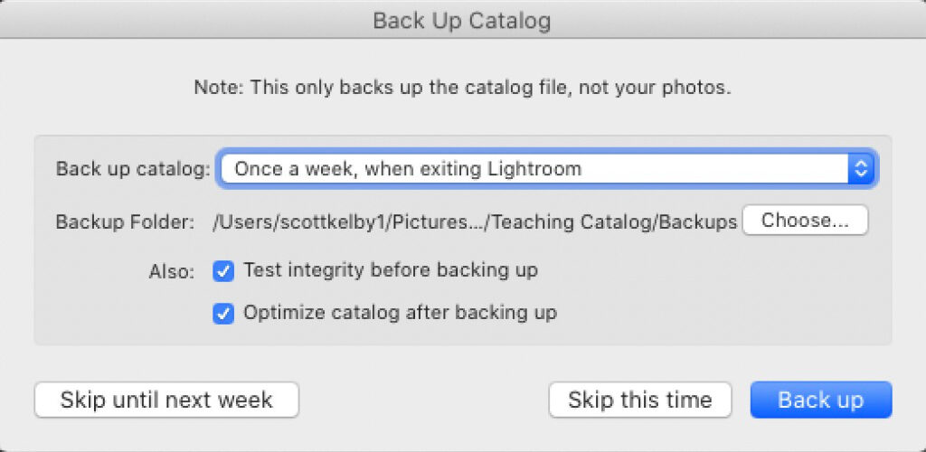 It’s ‘Dump Your Outdated Lightroom Backup Catalogs” Monday