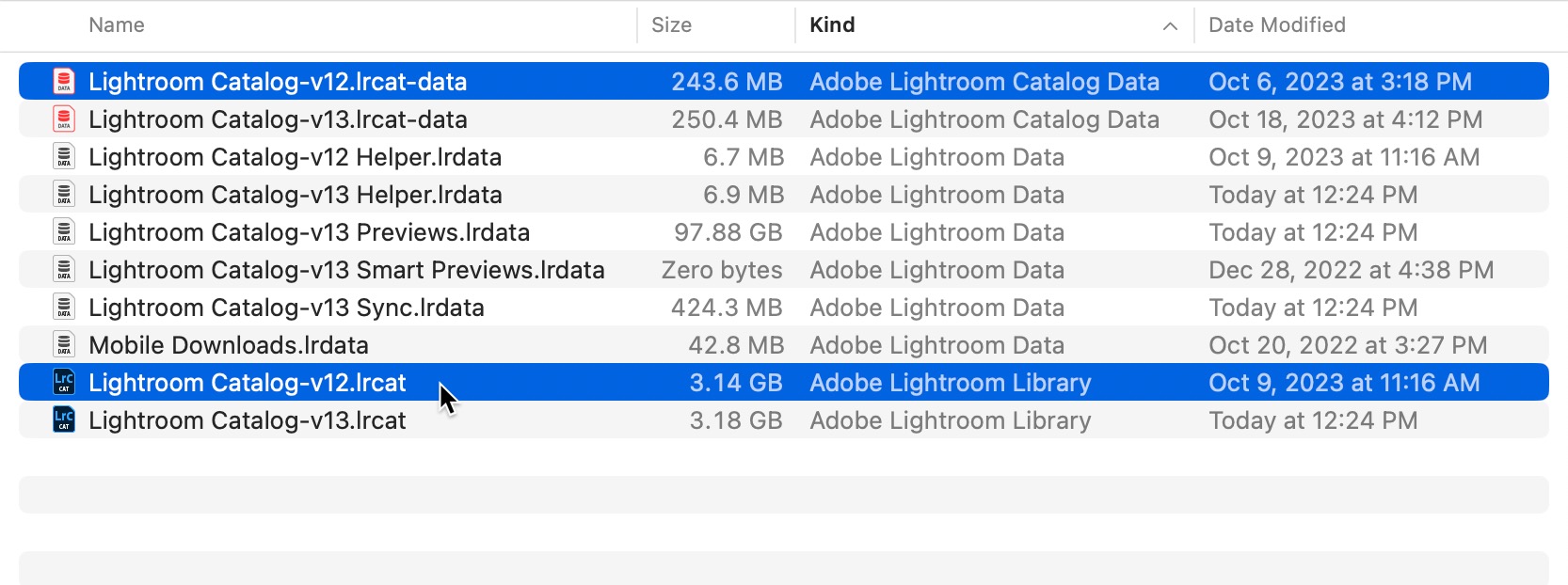 Lingering Catalog Files Lightroom Killer Tips