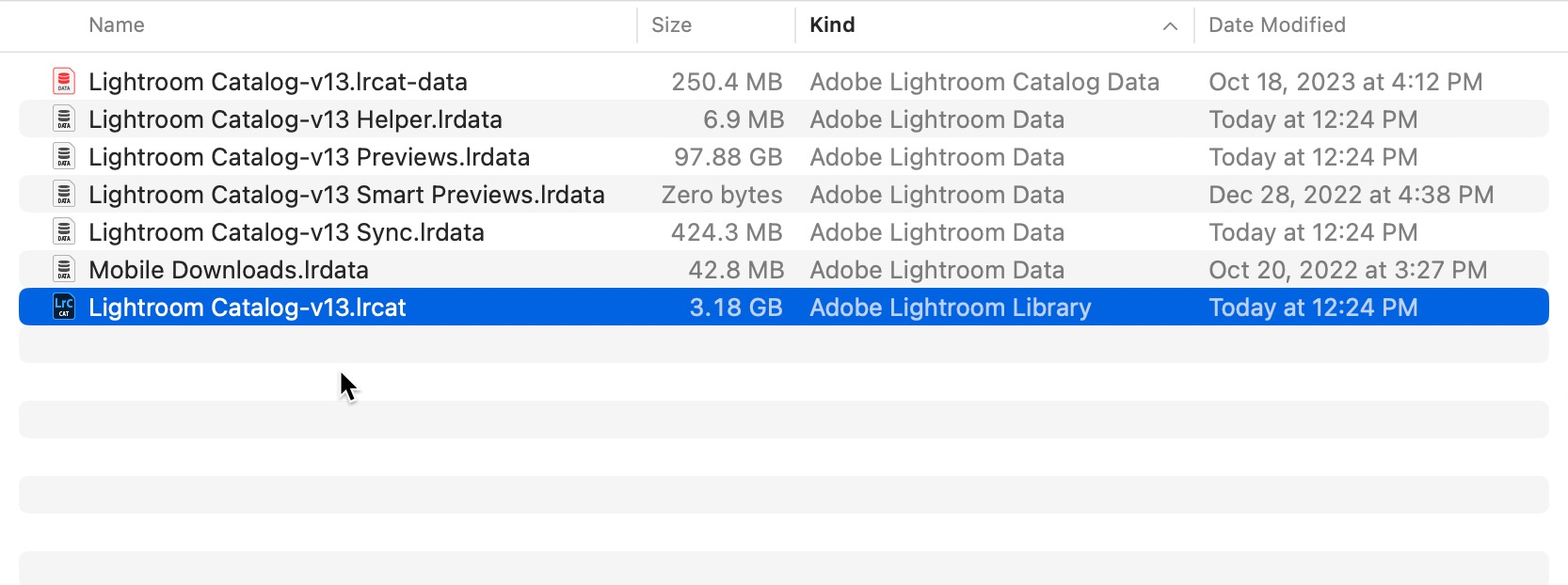 Lingering Catalog Files Lightroom Killer Tips