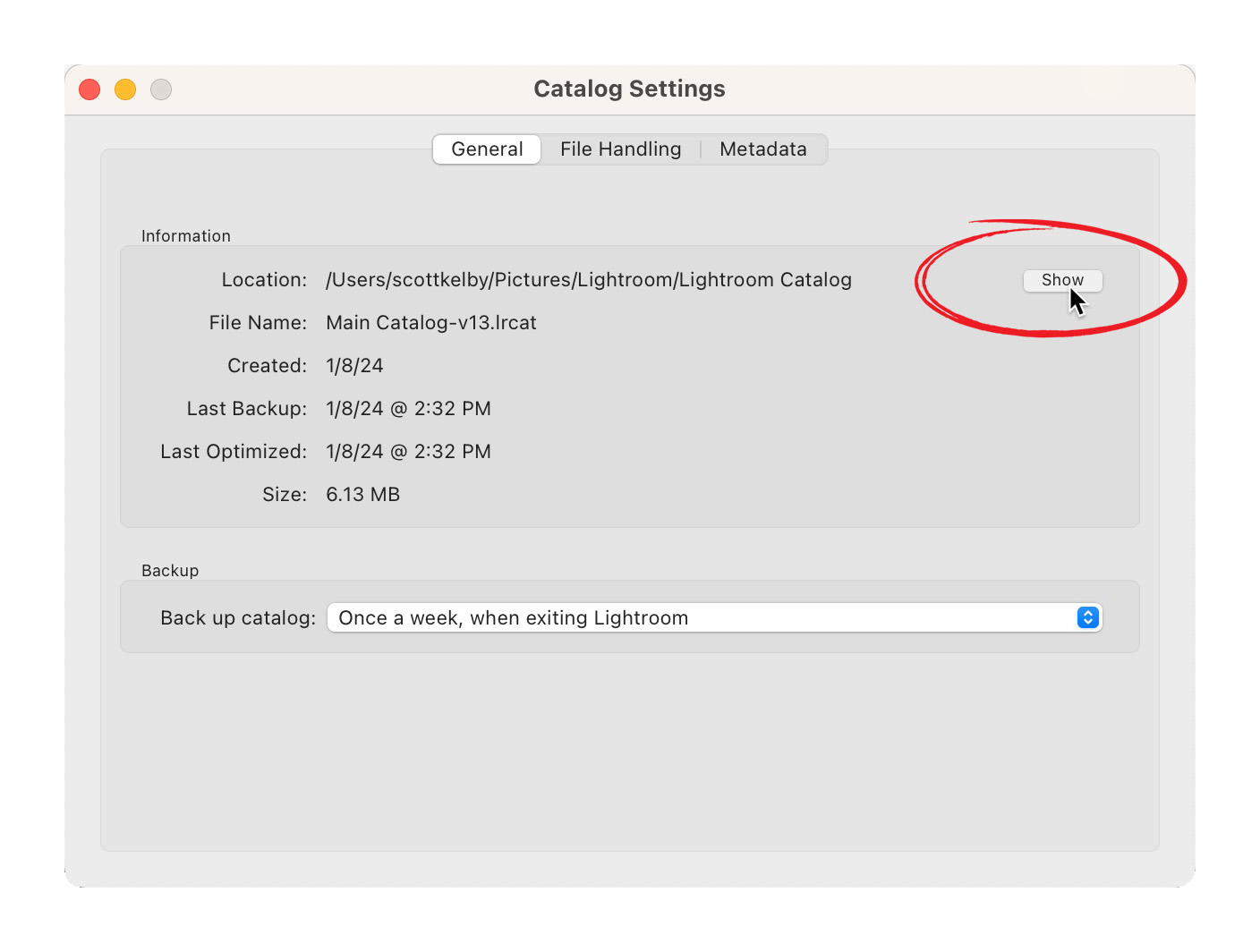 How To Find Out Exactly Where Your Lightroom Classic Catalog is